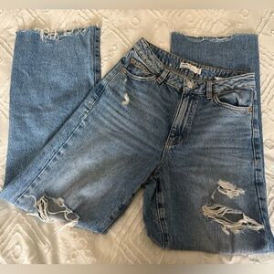 Garage Blue Distressed Jeans